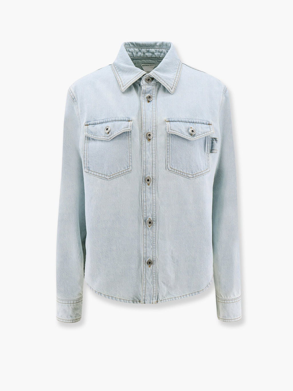 Bottega Veneta Denim shirt with extra bleach wash