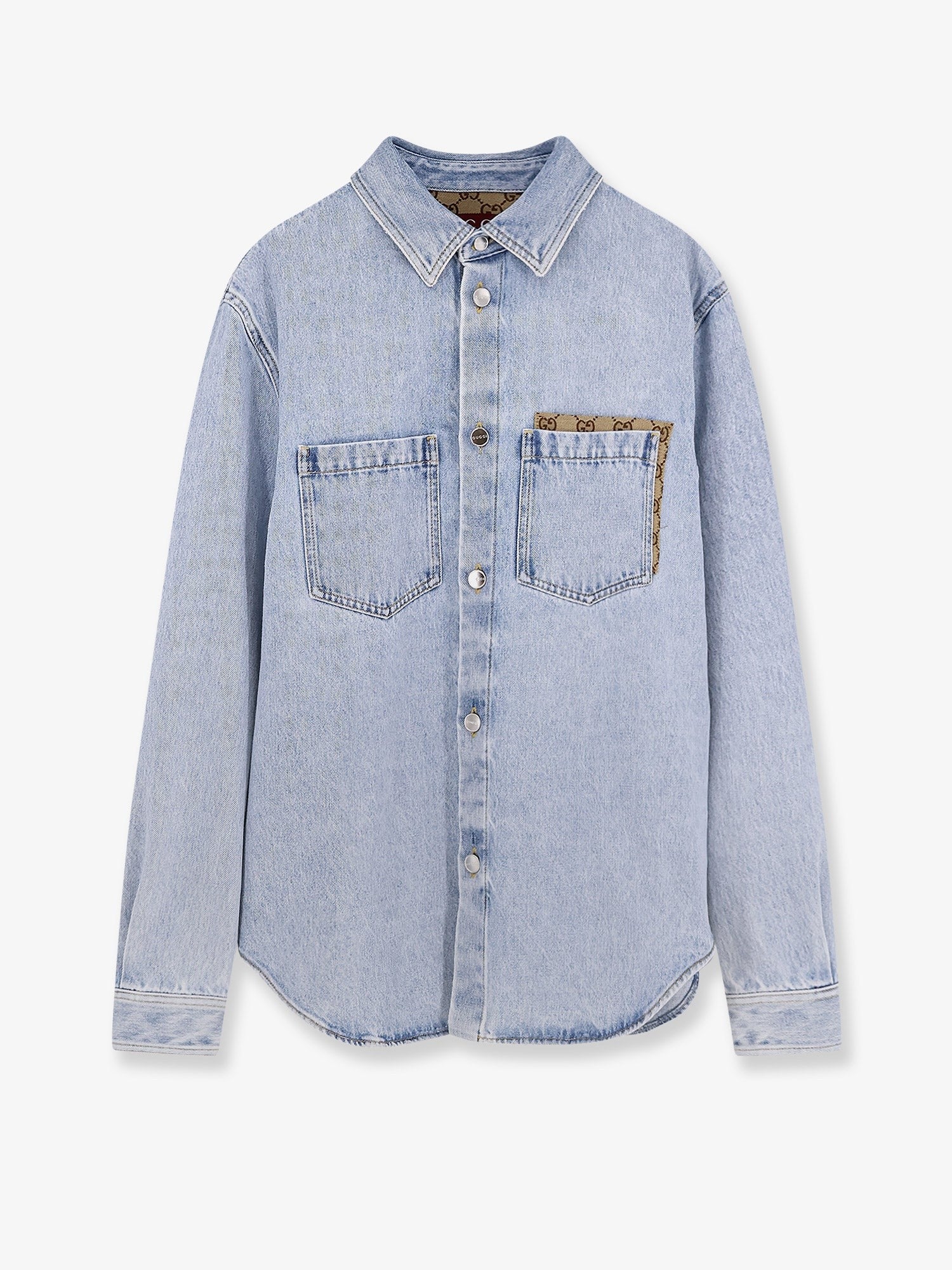 Gucci Denim shirt with GG insert