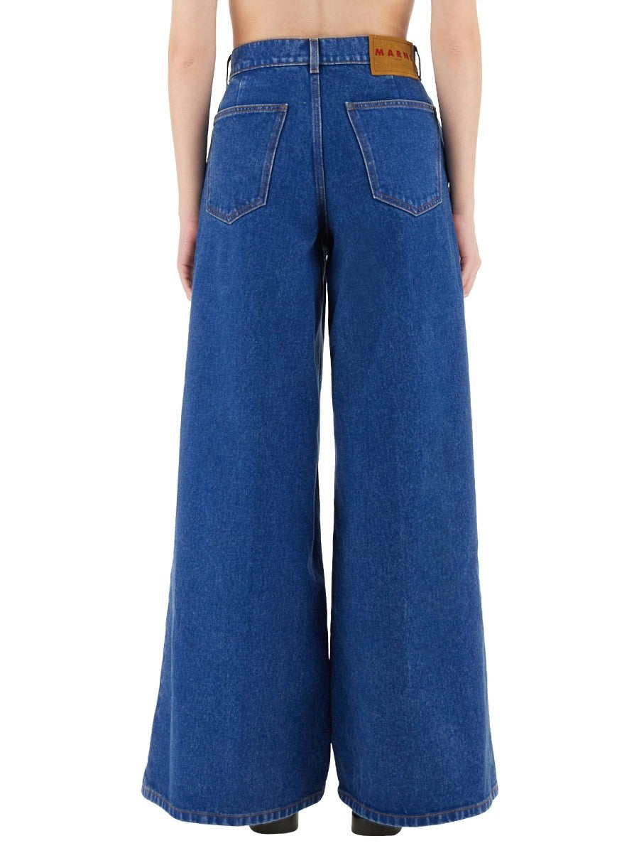 Marni DENIM WIDE LEG JEANS