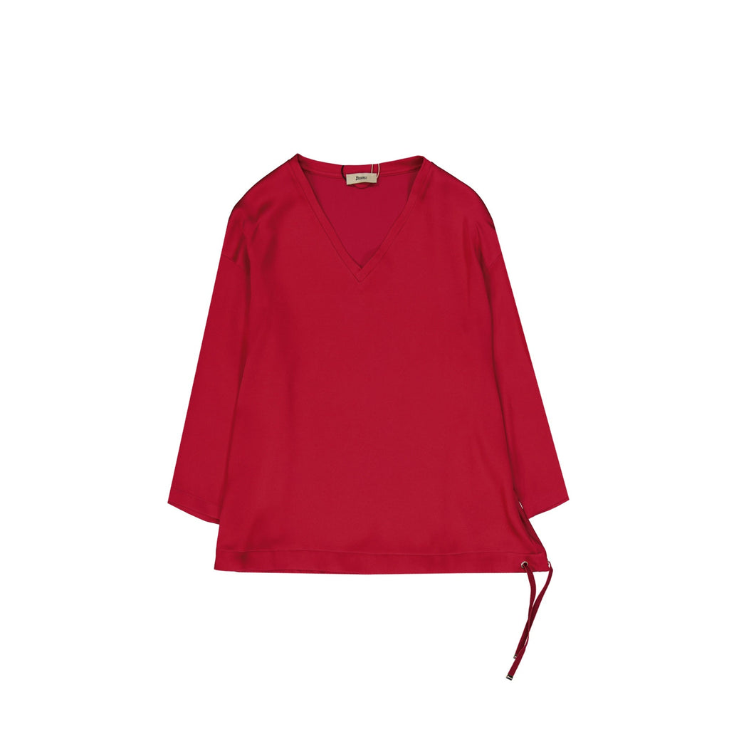 Herno long-sleeve V-neck top