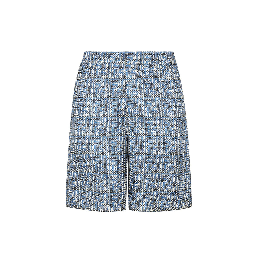 Fendi Printed Silk Shorts