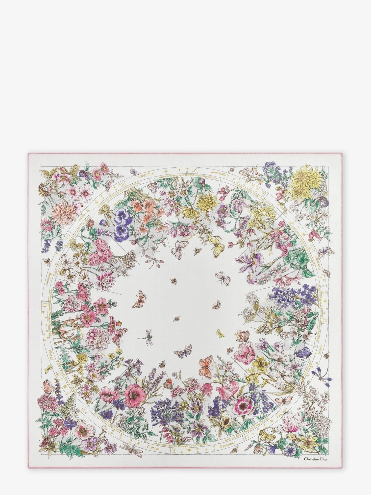 Dior Dior Astral Flowers cashmere shawl