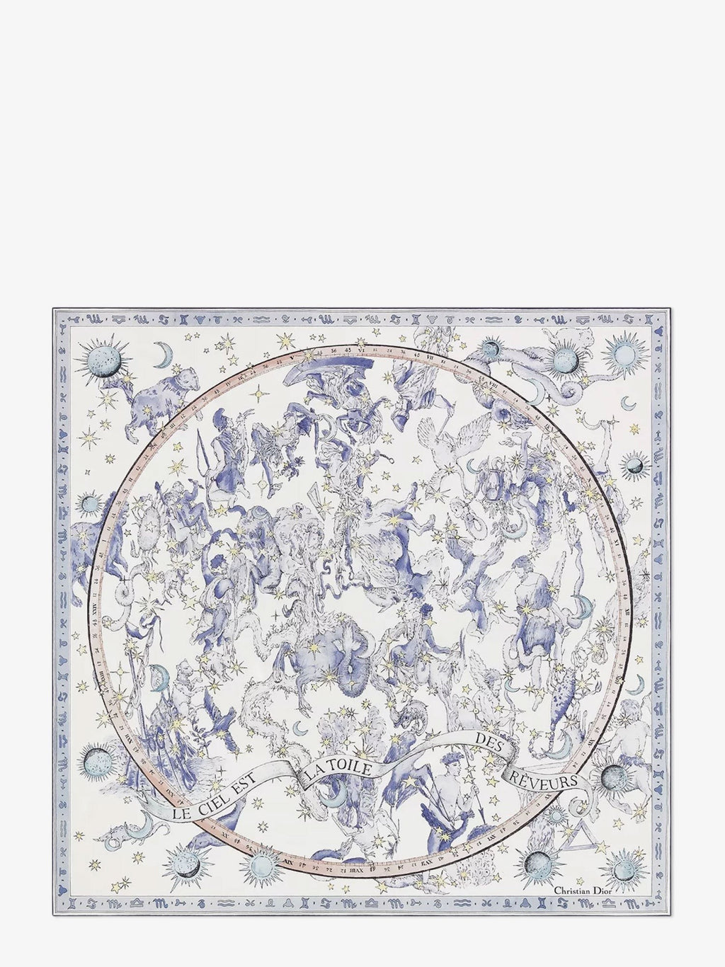 Dior Dior Night of Dreams silk twill foulard