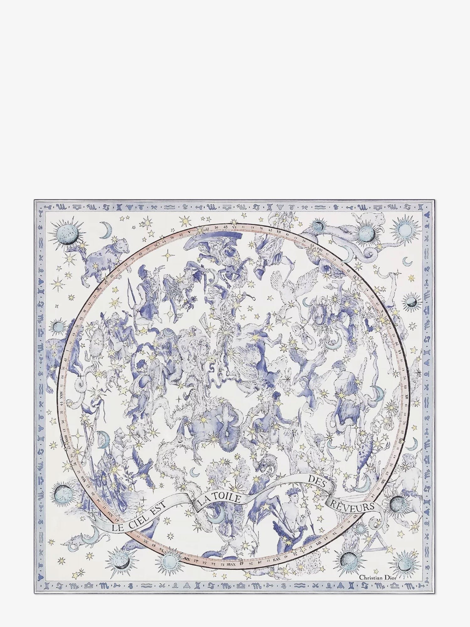 Dior Dior Night of Dreams silk twill foulard