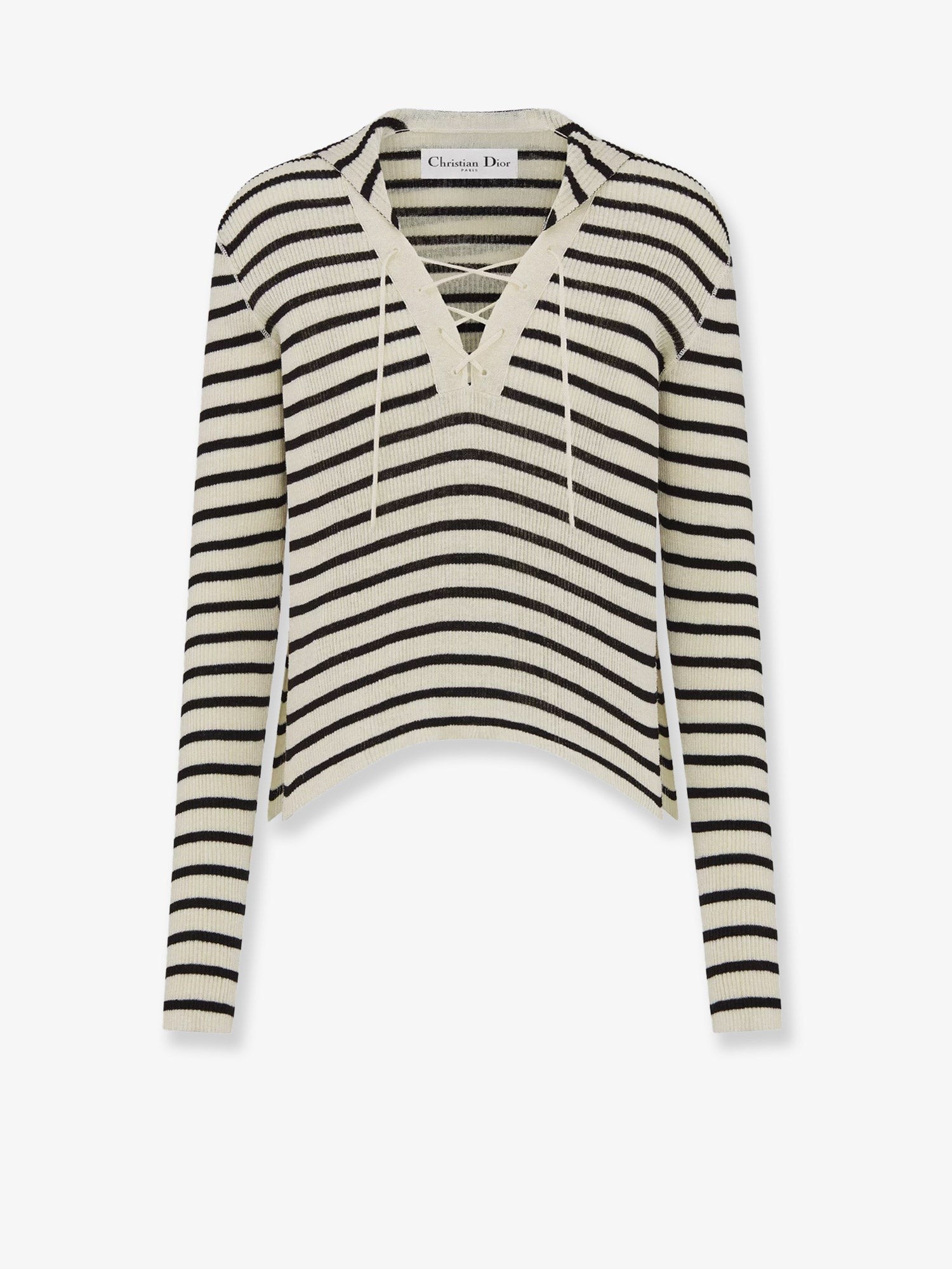 Dior Dioriviera striped linen and silk sweater