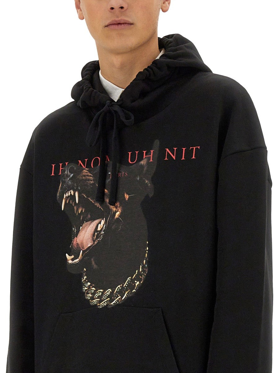 IH NOM UH NIT DOBERMANN PRINT SWEATSHIRT