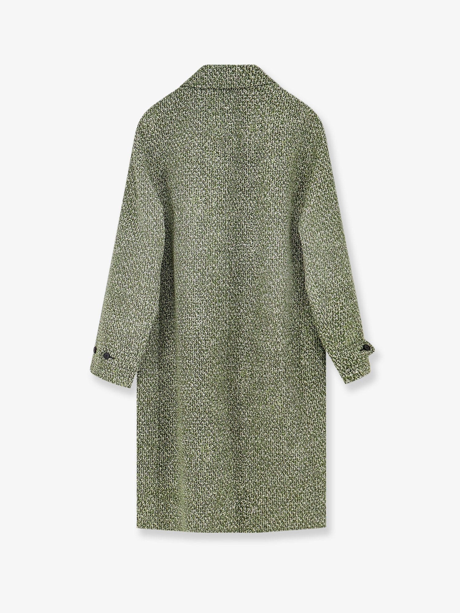 Gucci Double-breasted poplin coat with bouclé print