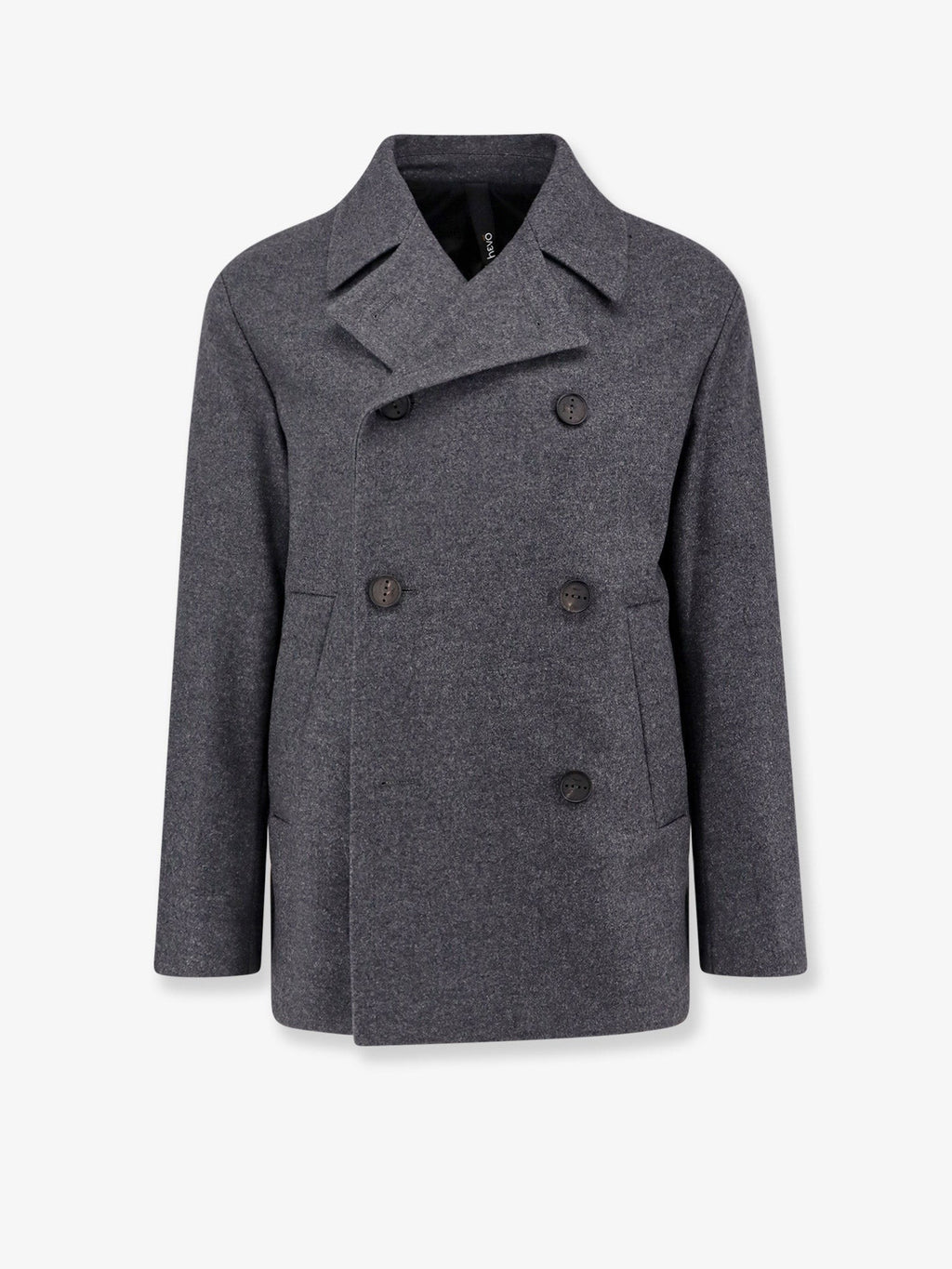 Hevo Double-breasted virgin wool blend coat