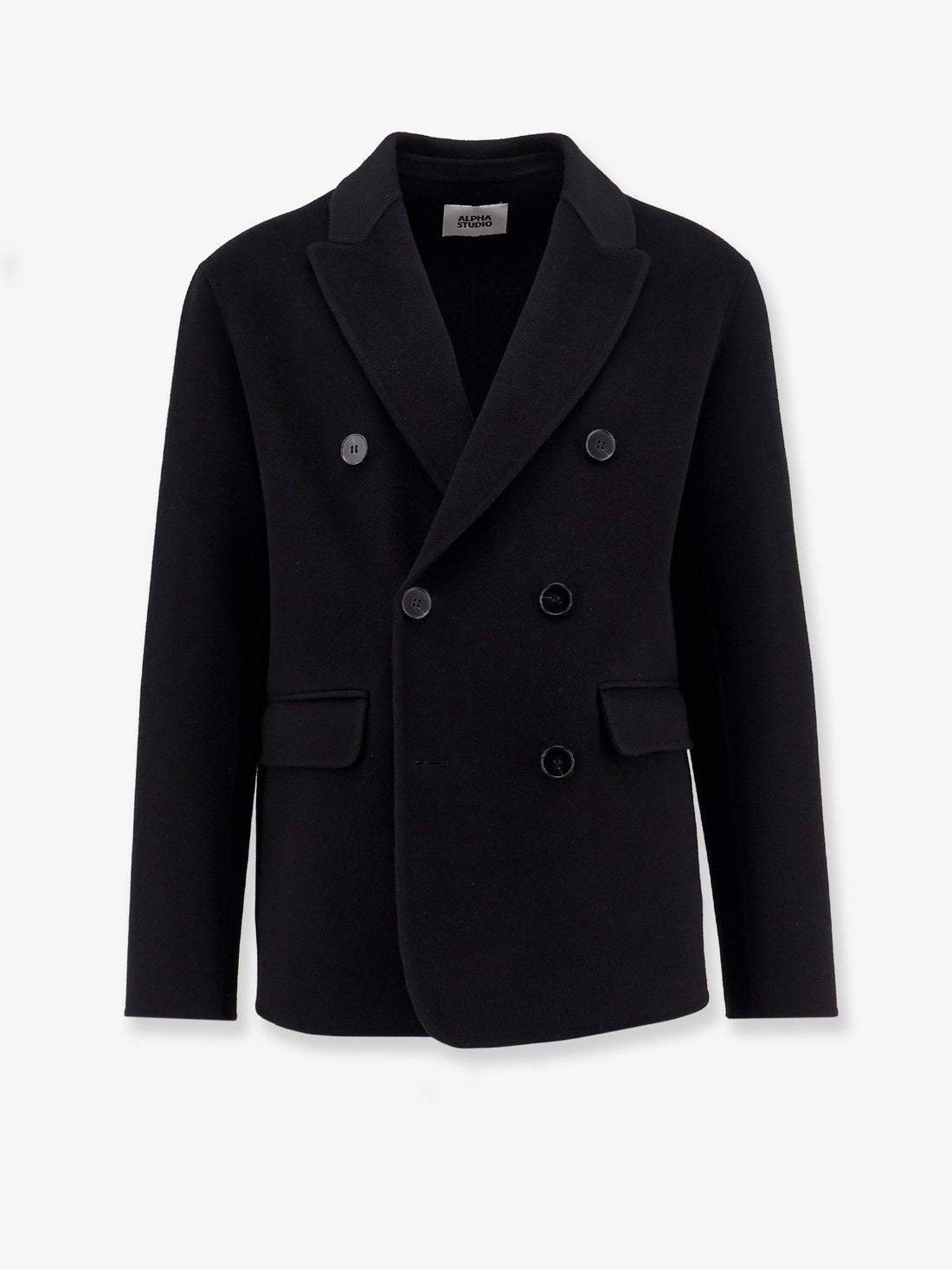 ALPHA-STUDIO Double-breasted wool coat