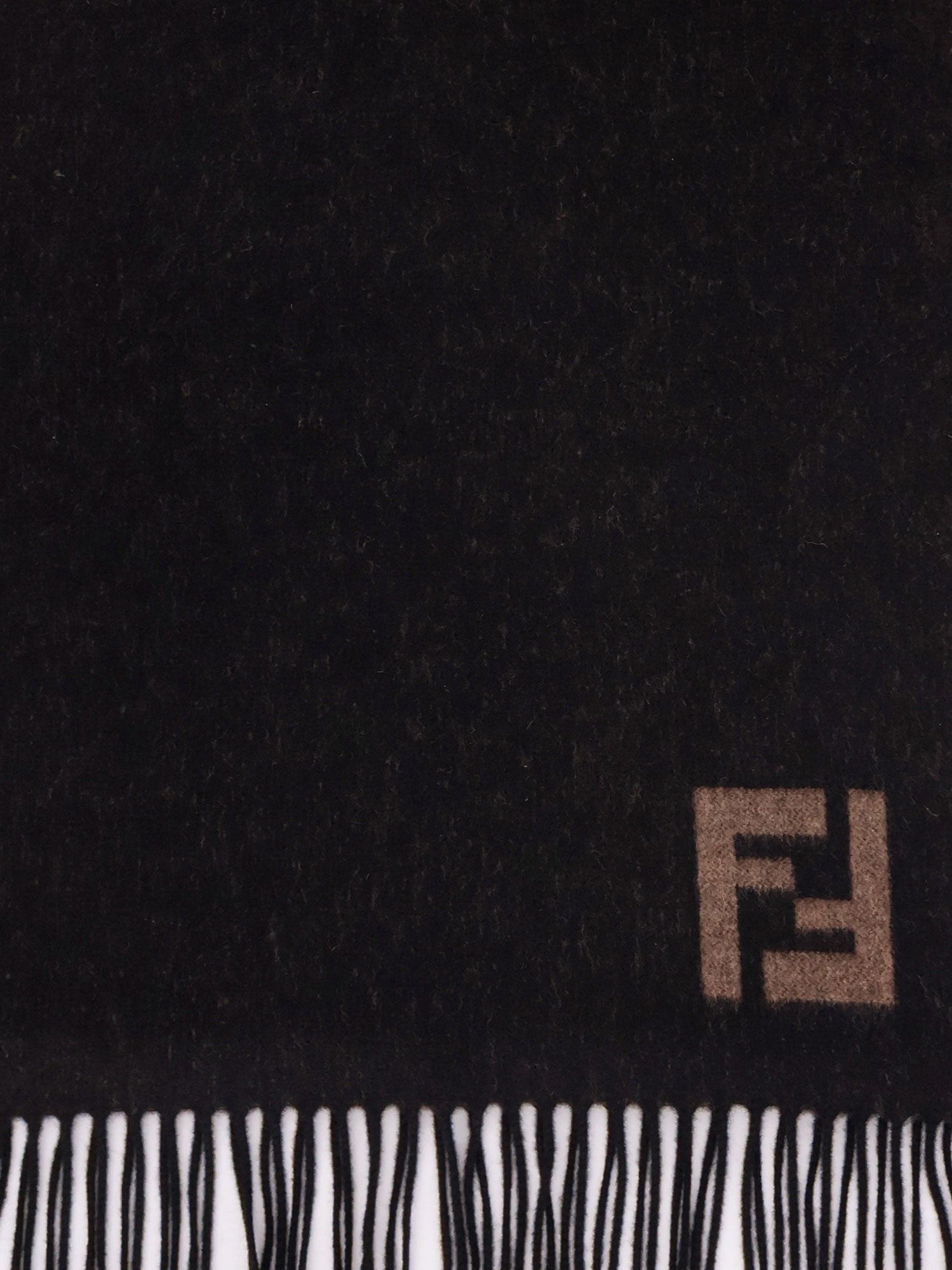 Fendi Double FF wool and cashmere scarf