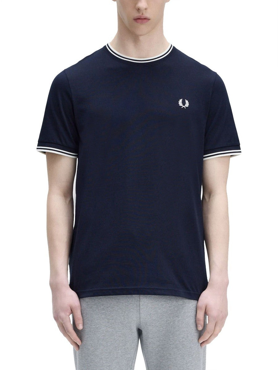 FRED PERRY DOUBLE STRIPE T-SHIRT