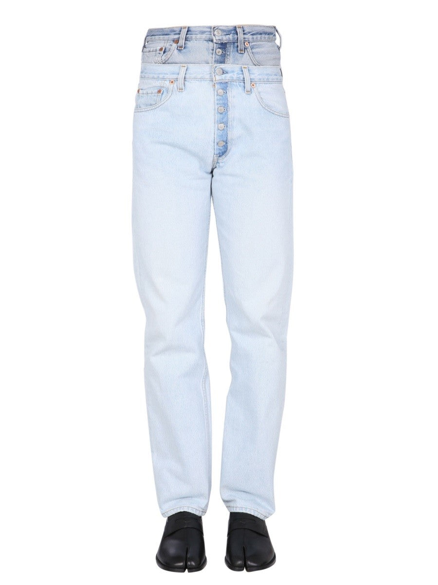 1/OFF - DOUBLE WAISTED JEANS