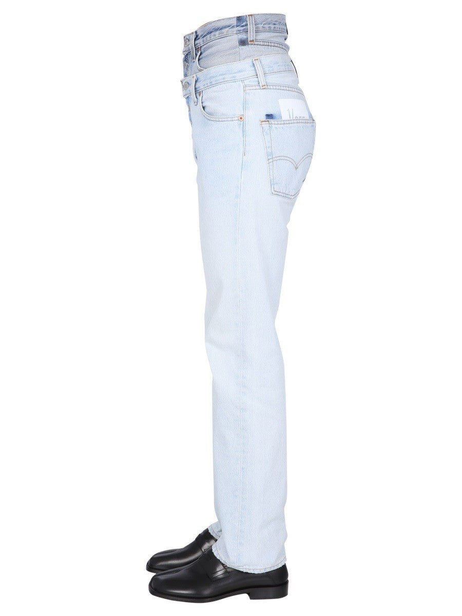 1/OFF - DOUBLE WAISTED JEANS