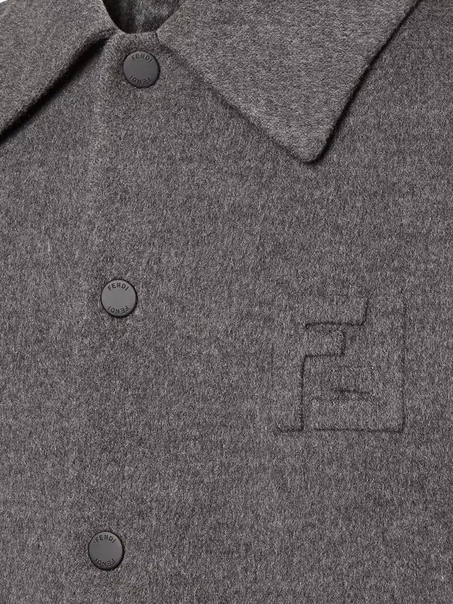 Fendi Double wool jacket with FF detail