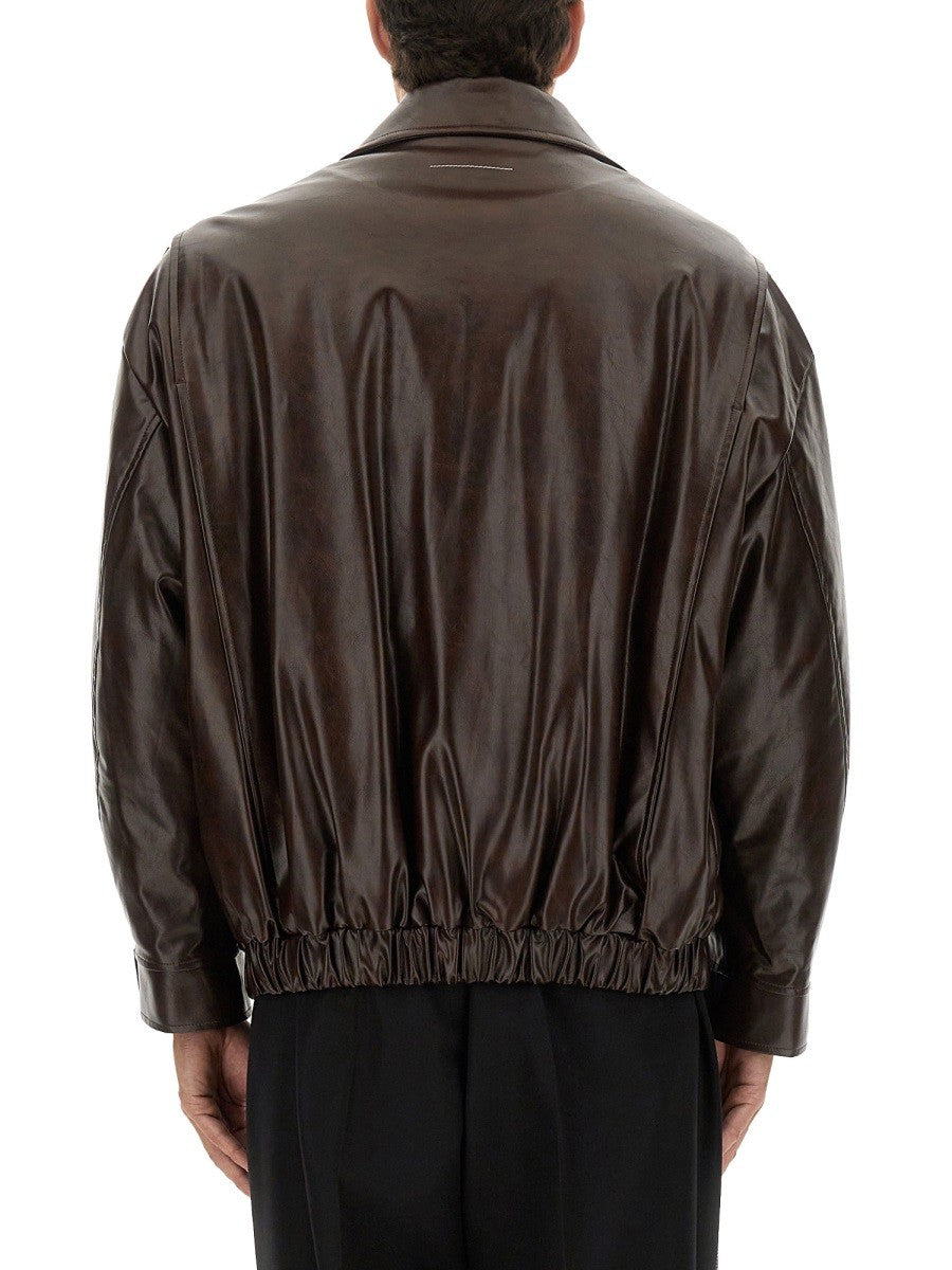 MM6 MAISON MARGIELA LEATHER JACKET
