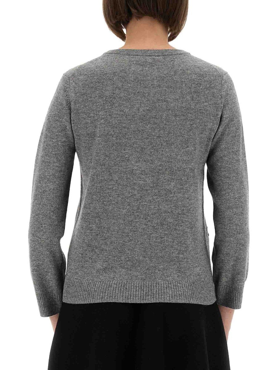 GANNI JACQUARD CASHMERE CARDIGAN