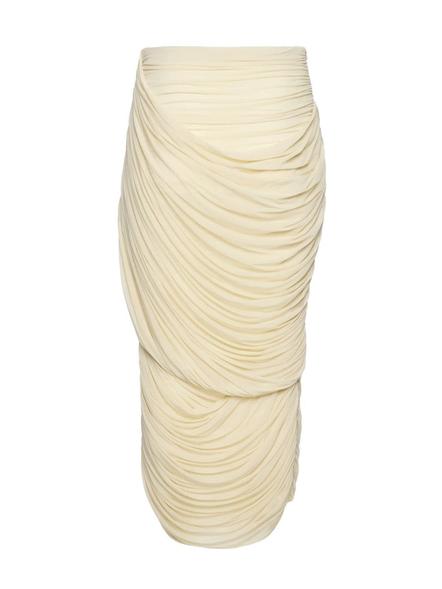 MAGDA BUTRYM DRAPED MIDI SKIRT