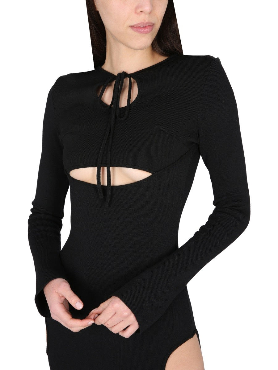 ANDREADAMO DRESS WITH CUT-OUT DETAILS
