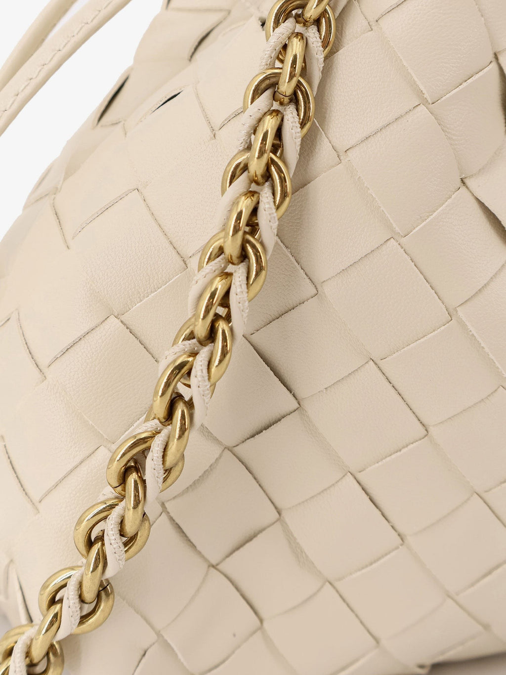 Bottega Veneta Dustbag leather pouch with Intrecciato motif