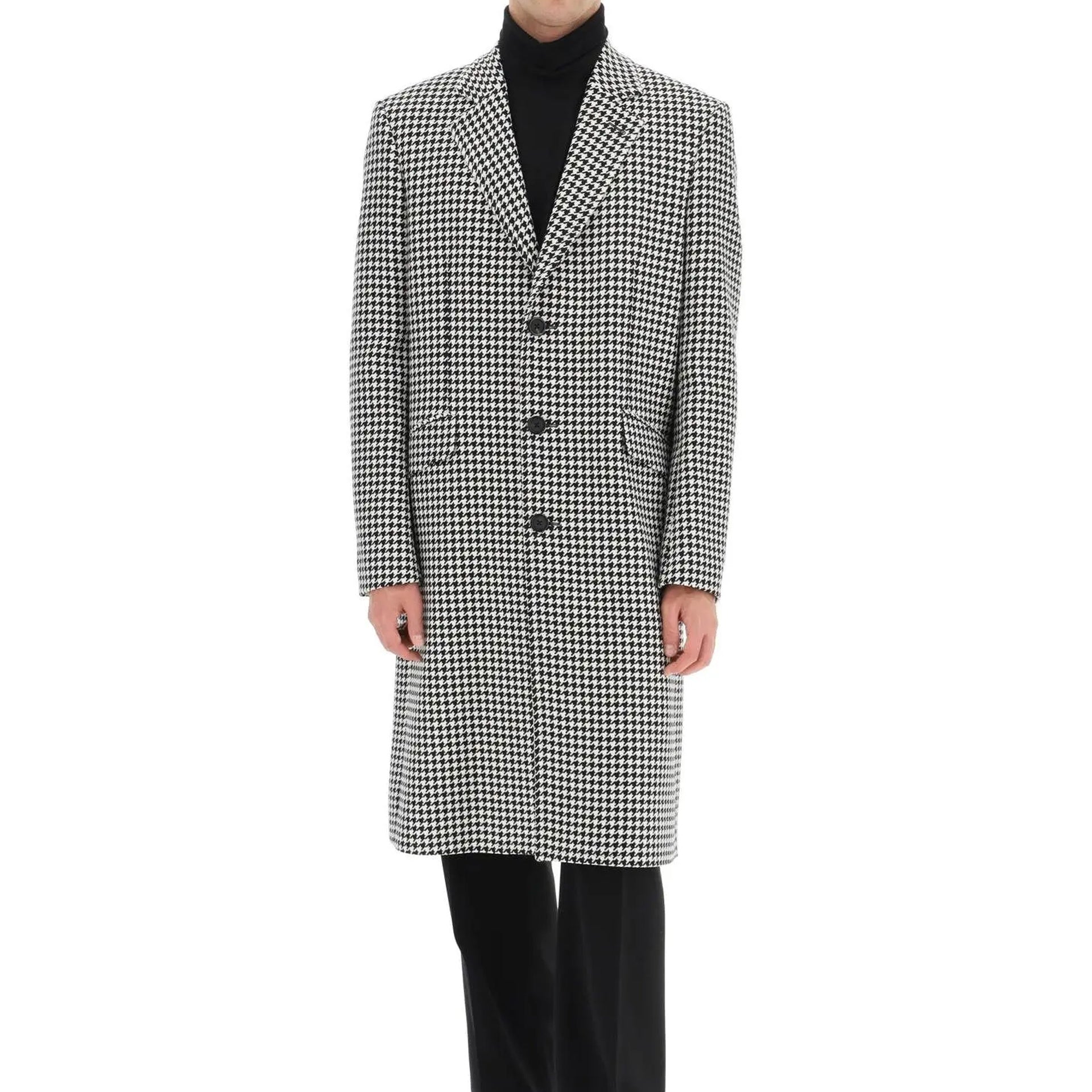 Alexander McQueen Pied-De-Poule Wool Coat