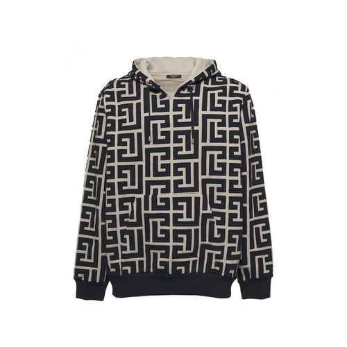Balmain Monogrammed Hooded Sweatshirt – Siebentaschen