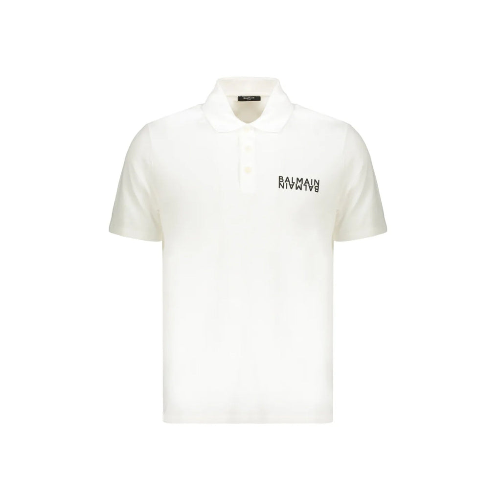 Balmain cotton polo shirt