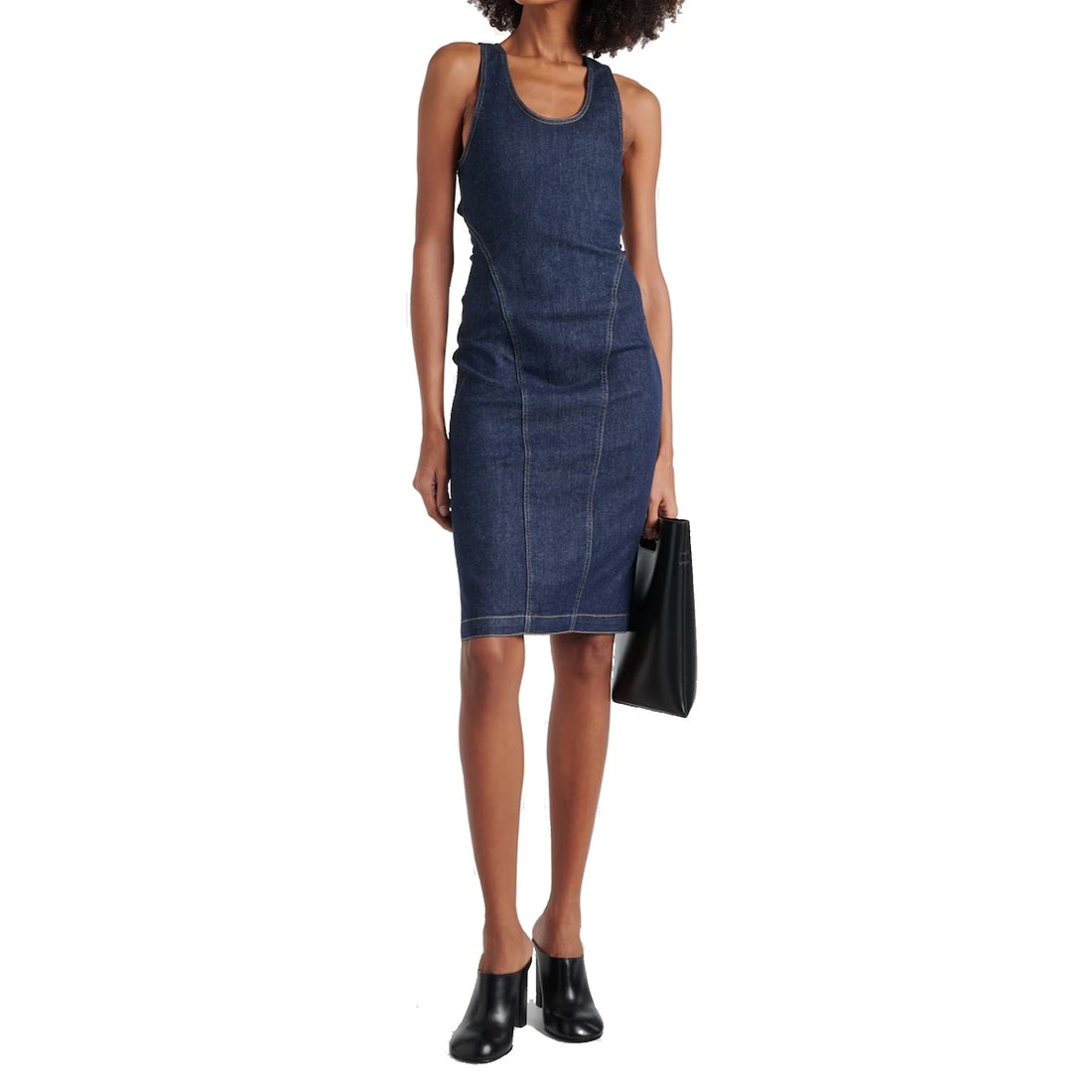 Alaia Sculpt Denim Dress