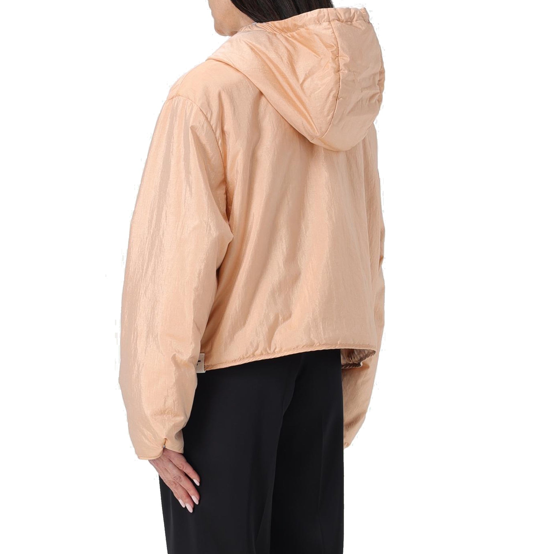 Jil Sander Blend Silk Zip-Up Hooded Jacket – Siebentaschen