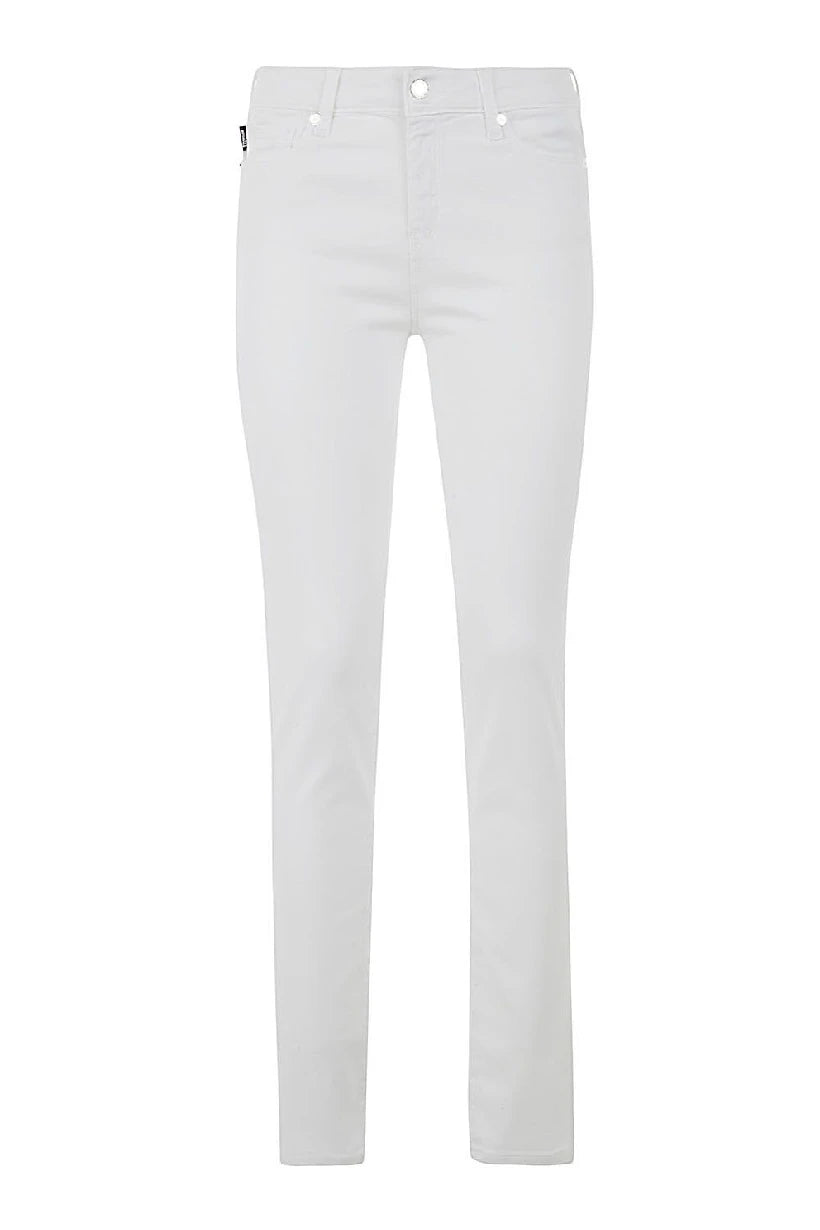 Love Moschino Jeans Denim White Woman
