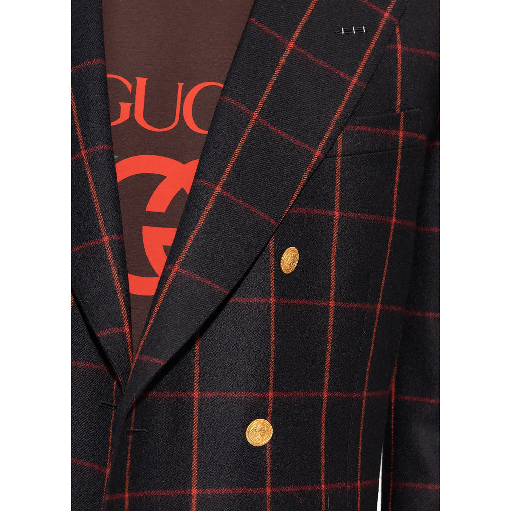 Gucci Wool Checked Blazer – Siebentaschen