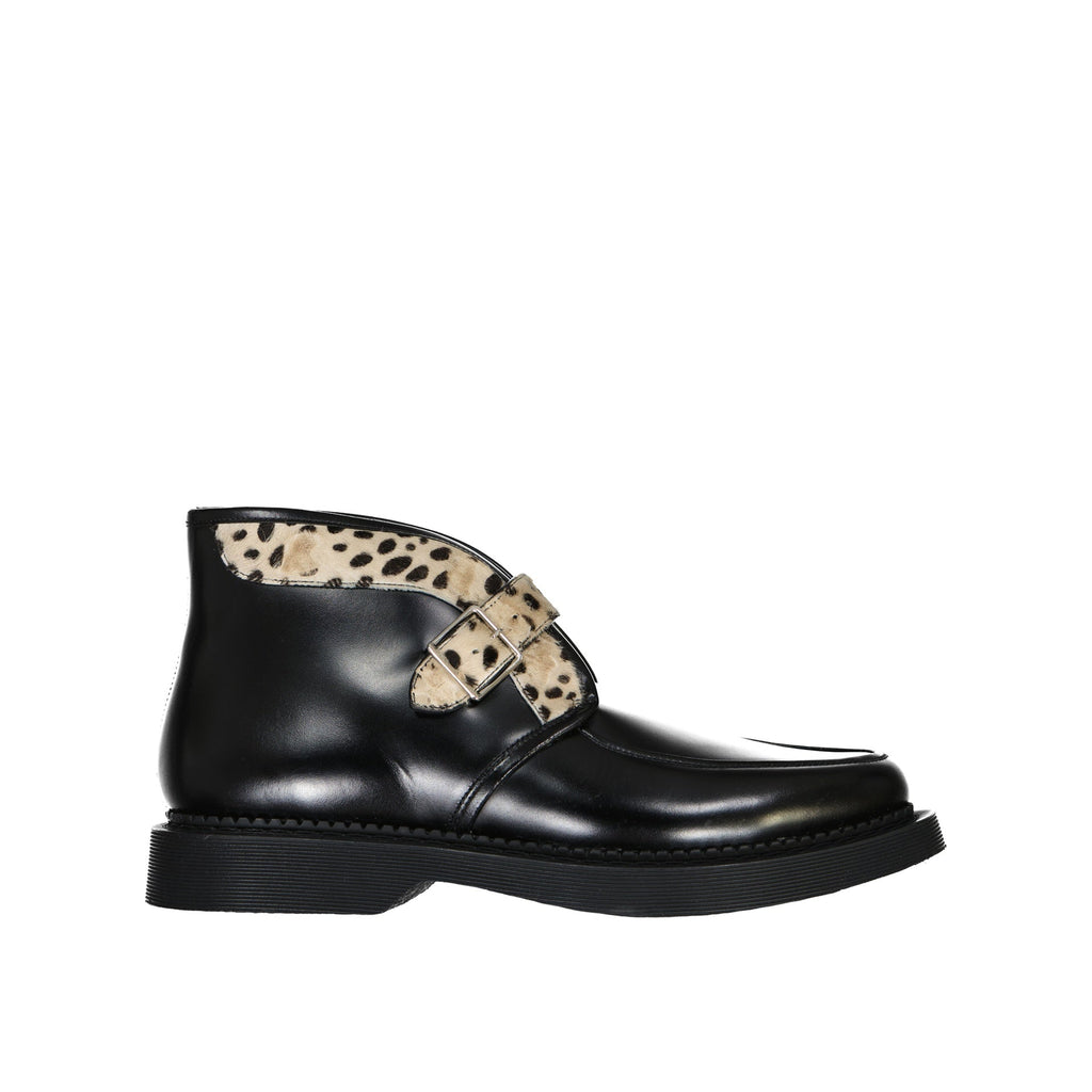 Saint Laurent Leather Creeper Boots - MEN SHOES - SAINT LAURENT - Tluxy New