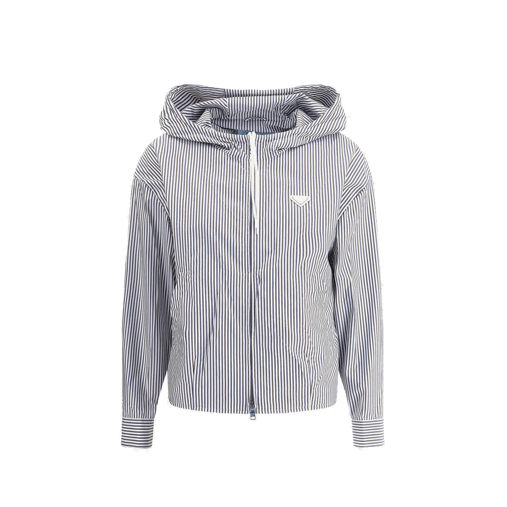 Prada Striped hooded Jacket – Siebentaschen