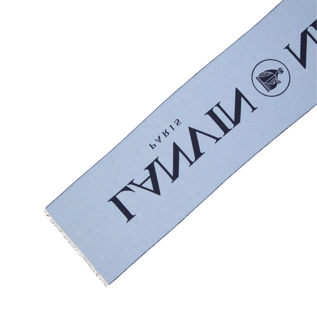 Lanvin Wool And Silk Logo Scarf