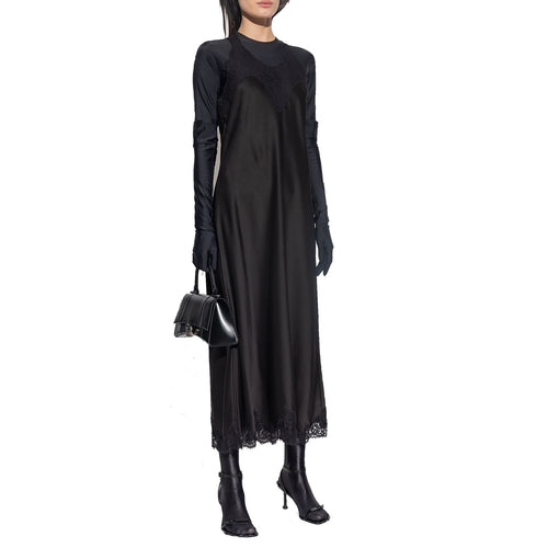 Balenciaga Satin Strappy Midi Dress – Siebentaschen