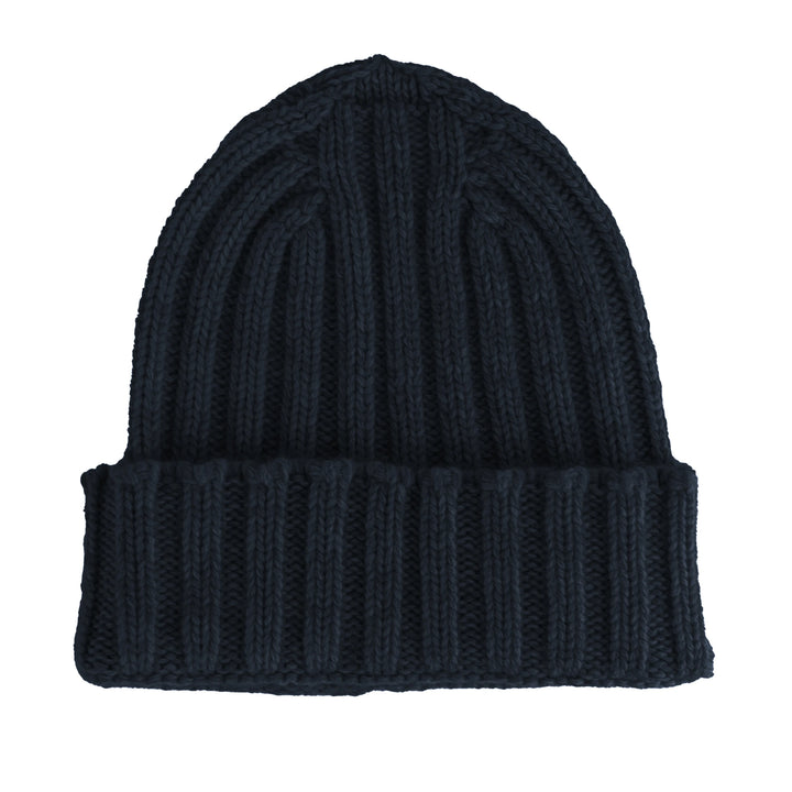 100% Cashmere Caps Blue Unisex