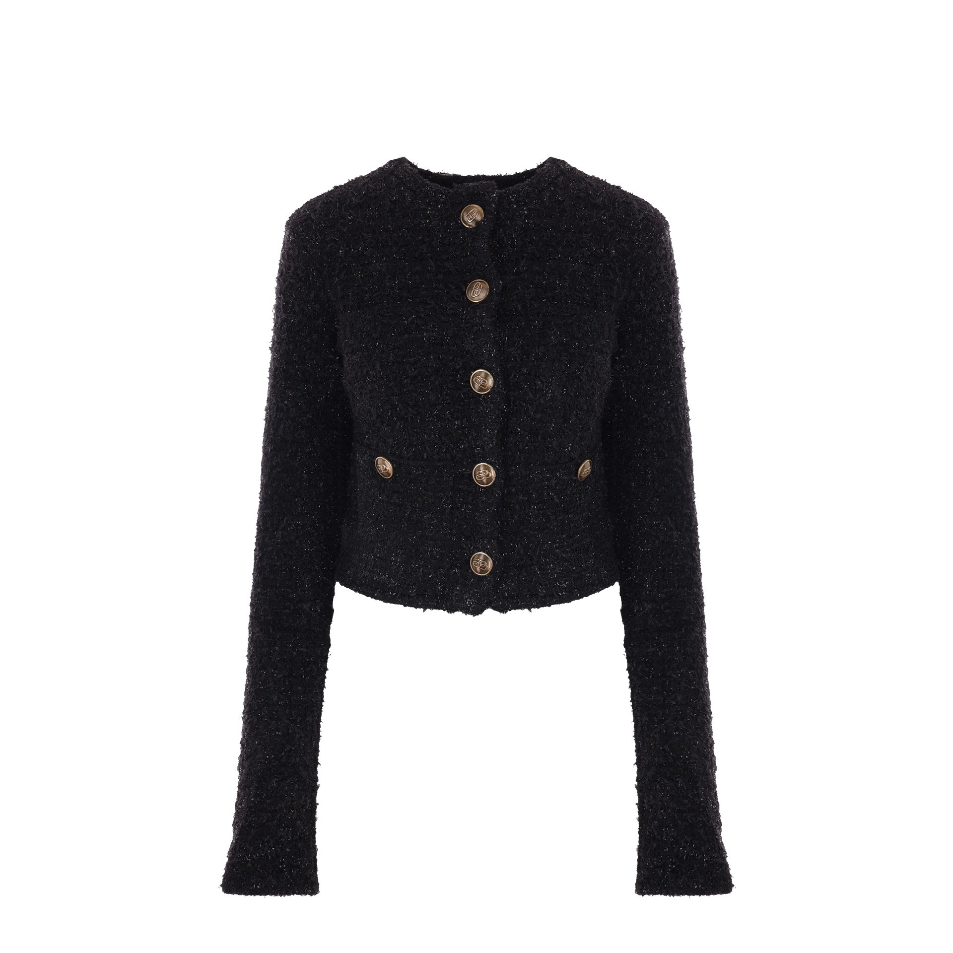 Balenciaga Crop Bouclé Cardigan – Siebentaschen