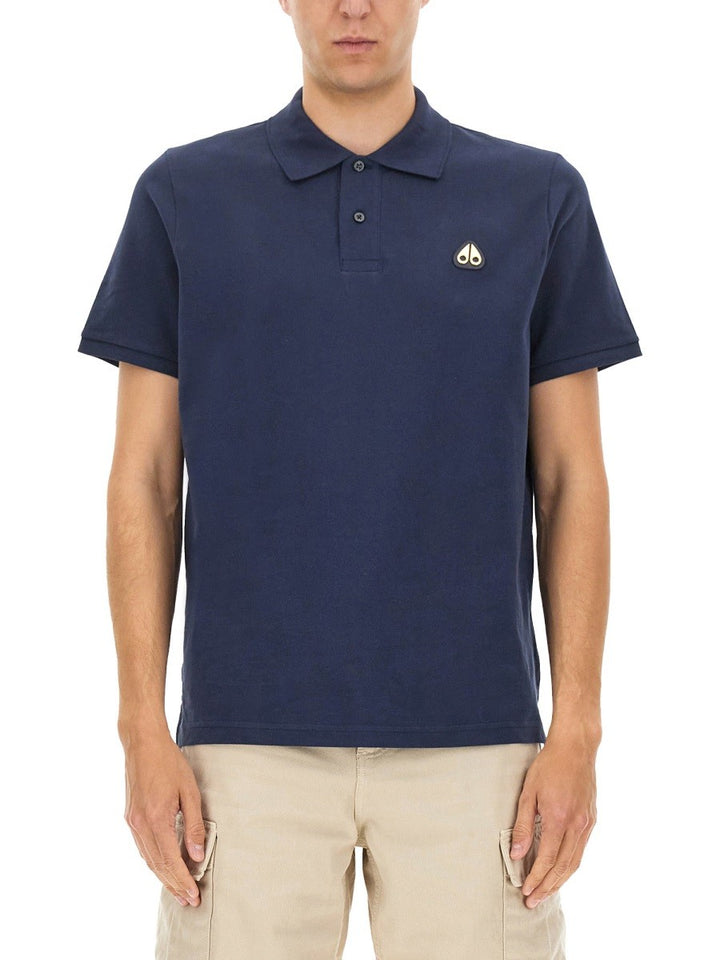 MOOSE KNUCKLES "EVERETT GOLD" POLO SHIRT
