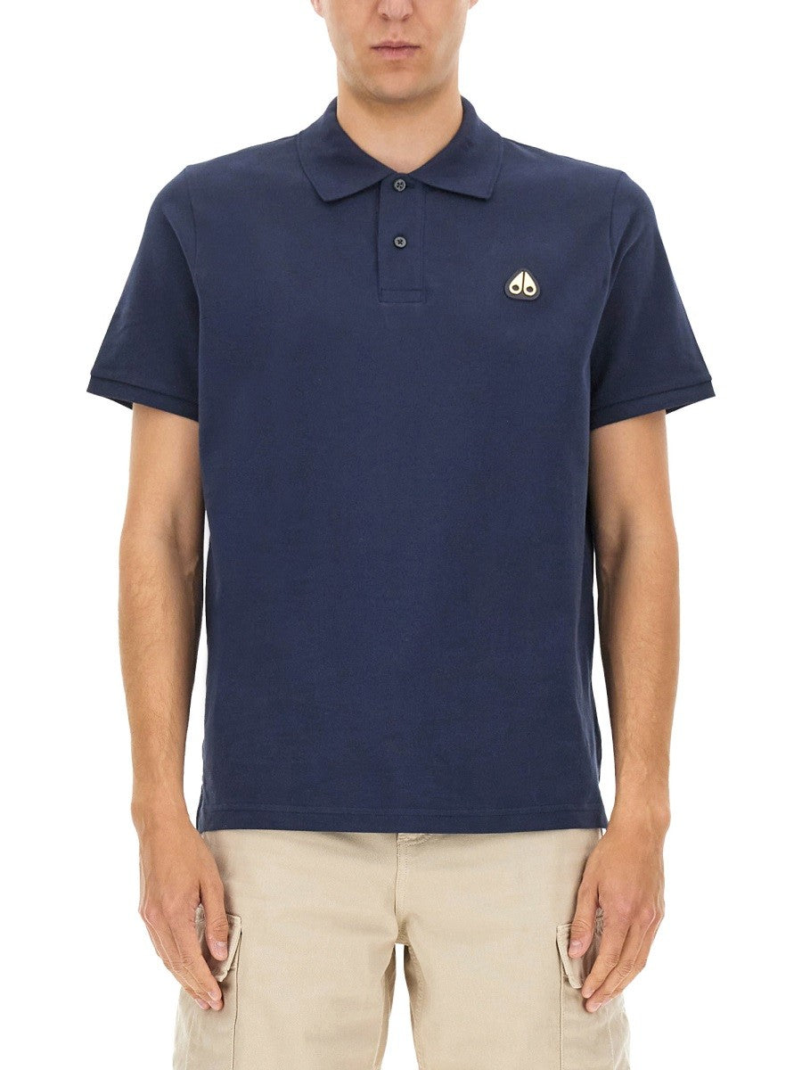 MOOSE KNUCKLES "EVERETT GOLD" POLO SHIRT