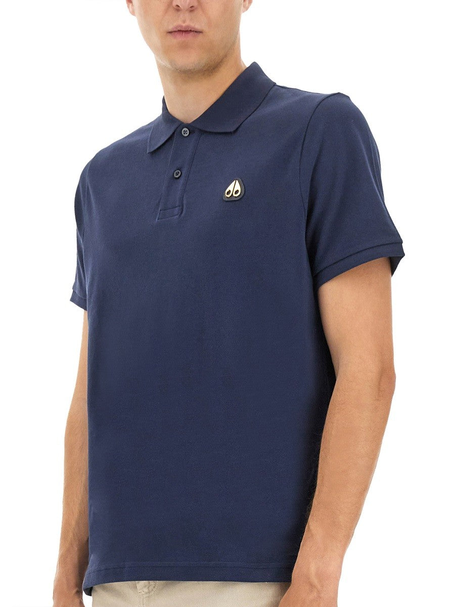MOOSE KNUCKLES "EVERETT GOLD" POLO SHIRT