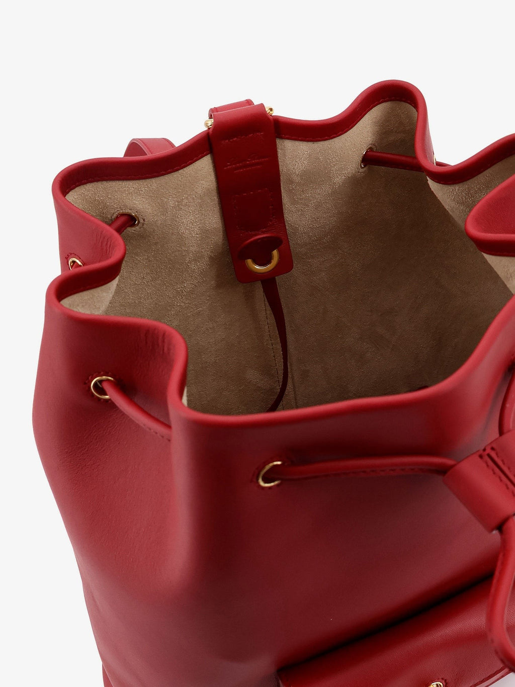 LORO PIANA Extra Drawstring L27 leather backpack