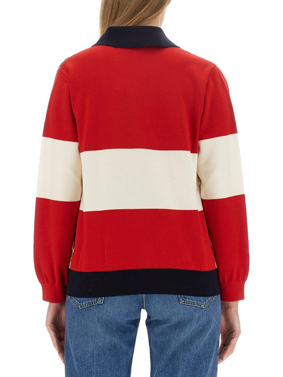 Gucci EXTRA FINE WOOL CARDIGAN WITH PRINT