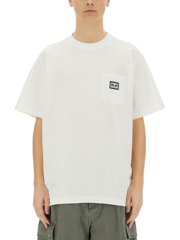 OBEY "EYES" T-SHIRT WITH POCKET