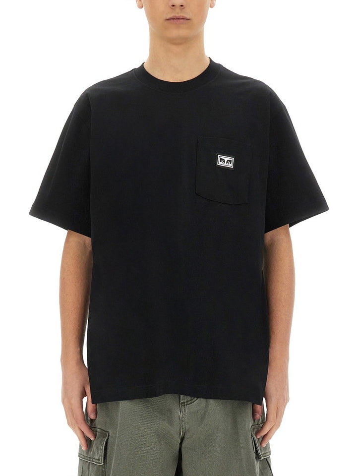 OBEY "EYES" T-SHIRT WITH POCKET