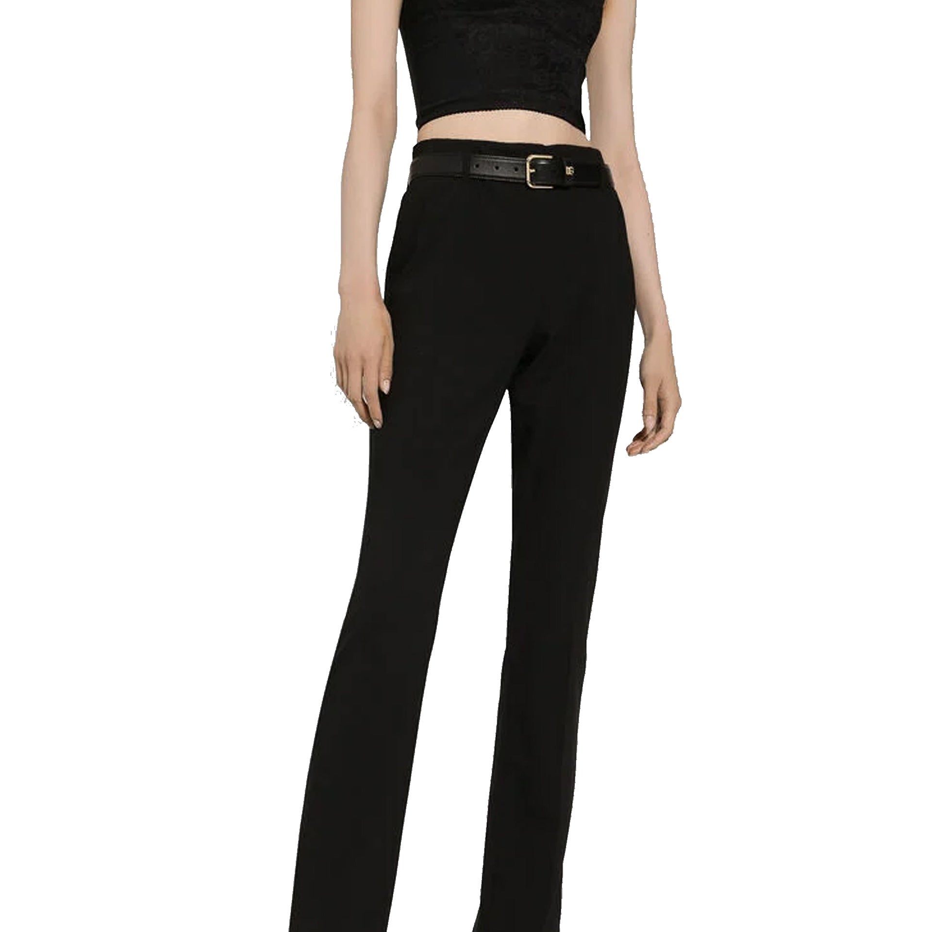 Dolce & Gabbana Leather Logo Belt