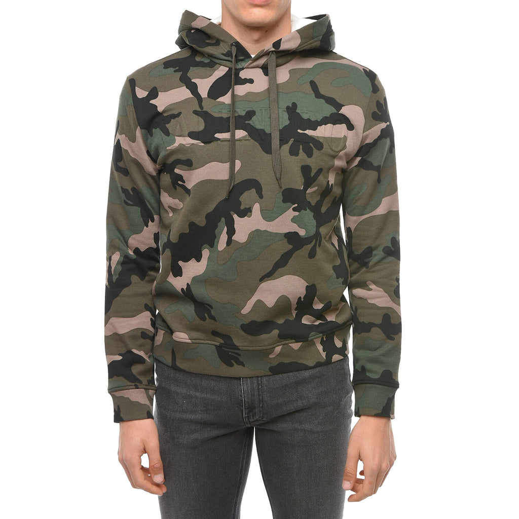 Valentino Garavani Valentino Camouflage Pattern Hoodie Sweatshirt – Siebentaschen