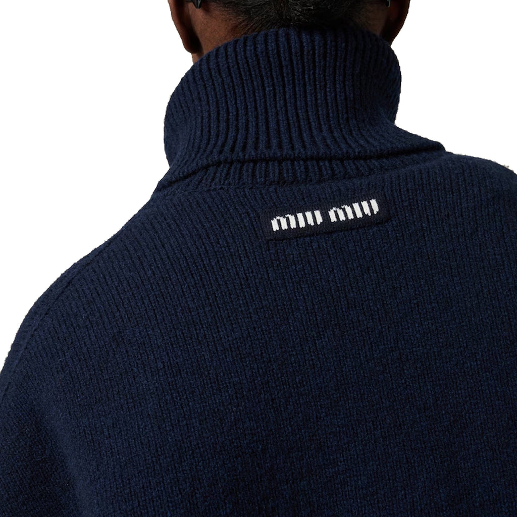 Miu Miu Wool-Cashmere Rollneck Sweater