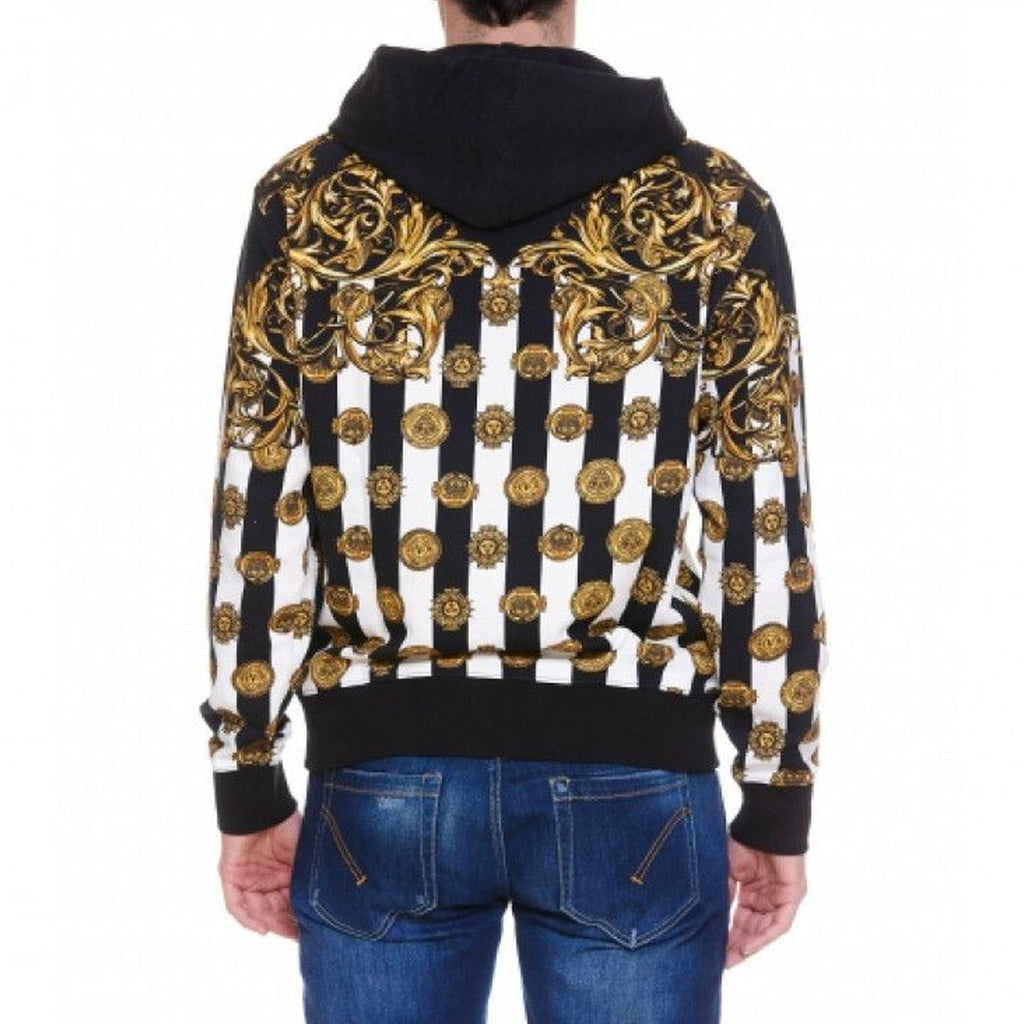 Versace Jeans Couture Printed Hooded Sweatshirt