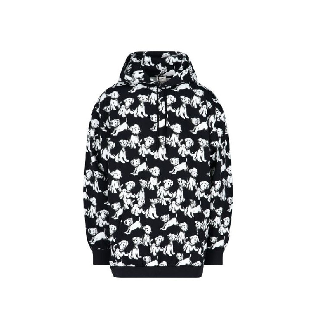 Celine Hooded Printed Dogs Sweatshirt