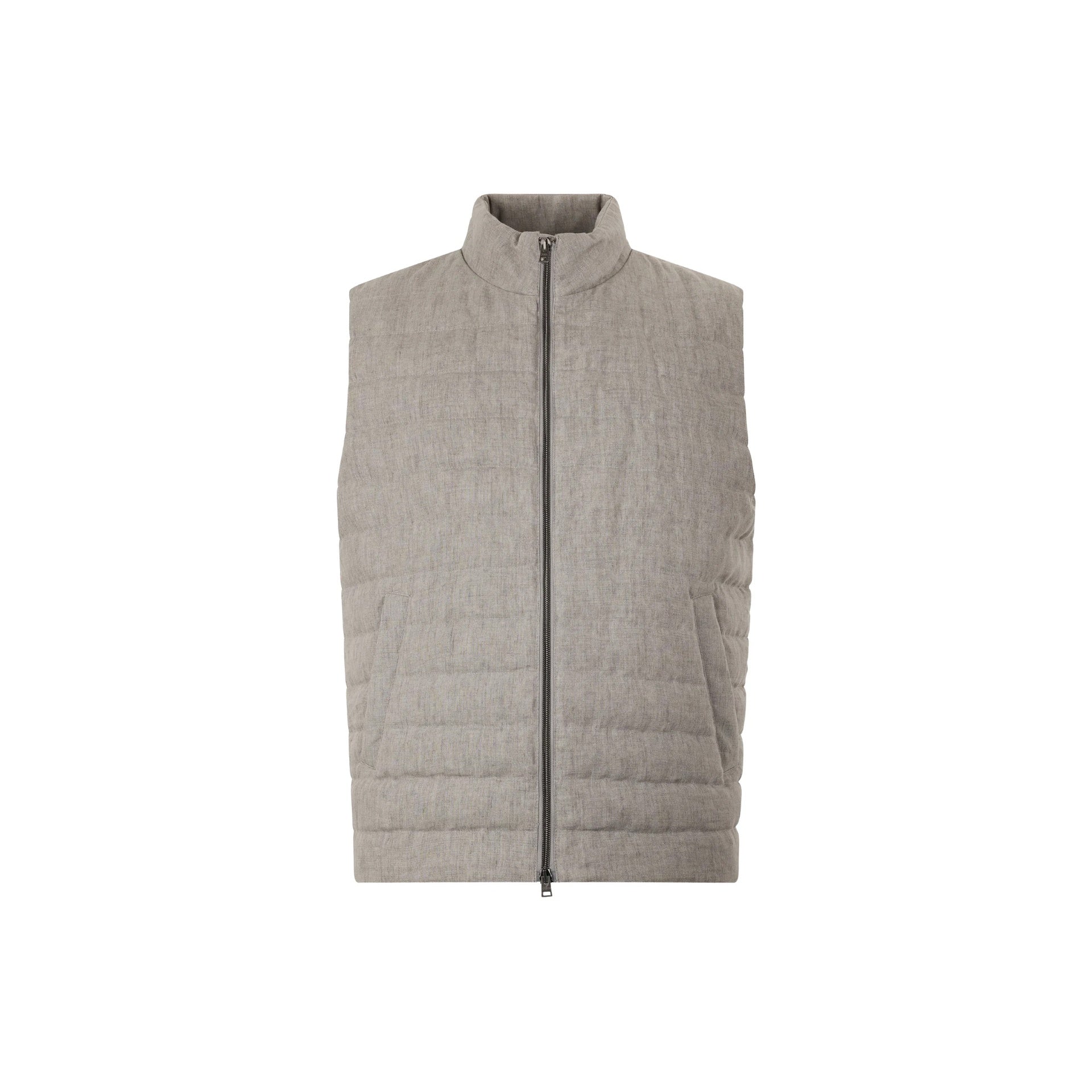 Herno Linen Down Gilet