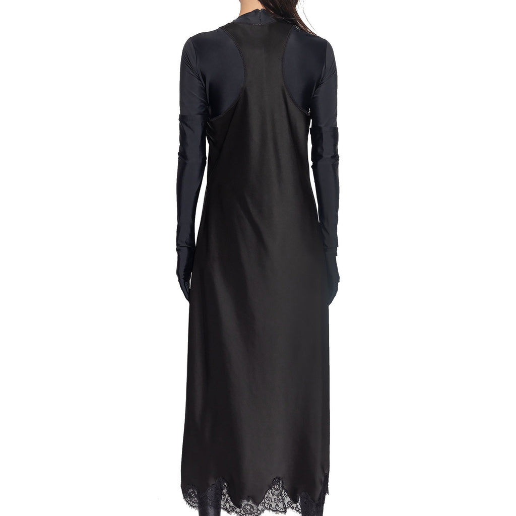Balenciaga Satin Strappy Midi Dress – Siebentaschen